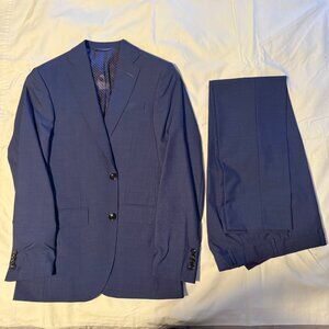 Ted Baker London Dark Blue 100% Wool Suit 36R